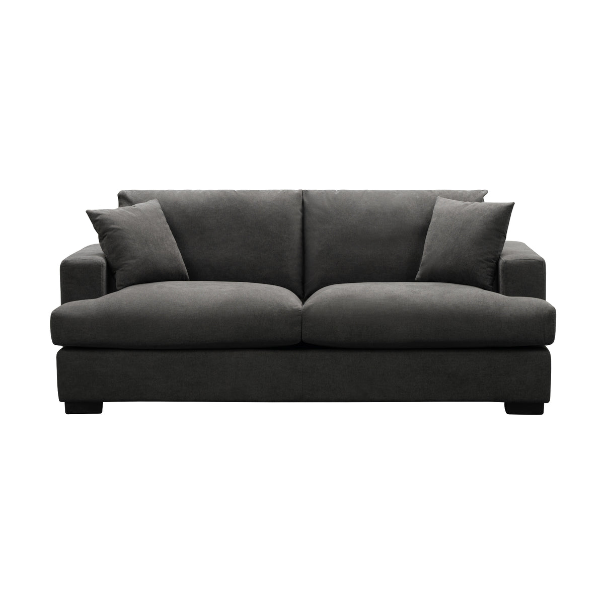 Hecate 2.5 Seater Fabric Sofa Lounge Dark Grey