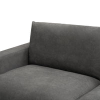 Hecate 2.5 Seater Fabric Sofa Lounge Dark Grey