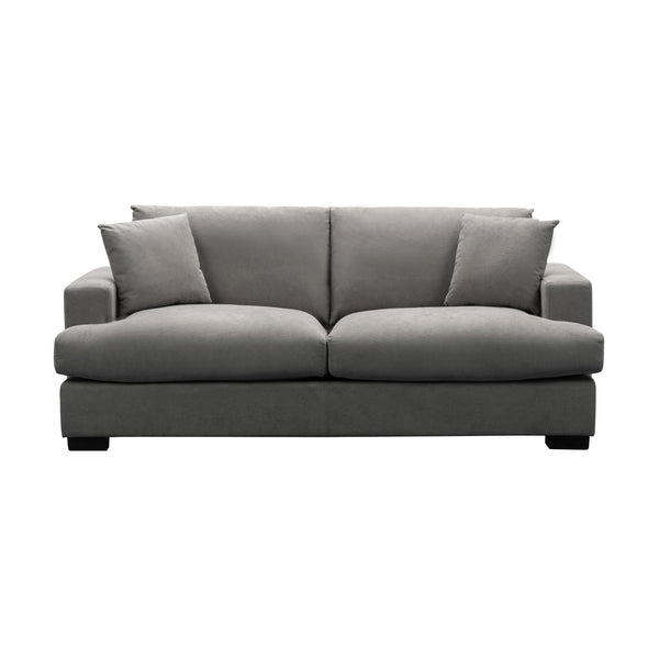 Hecate 2.5 Seater Fabric Sofa Lounge Light Grey