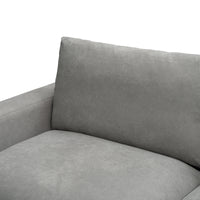 Hecate 2.5 Seater Fabric Sofa Lounge Light Grey