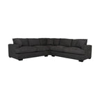 Hecate 4 Seater Corner Modular Fabric Sofa Lounge Dark Grey