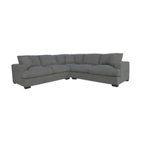 Hecate 4 Seater Corner Modular Fabric Sofa Lounge Light Grey