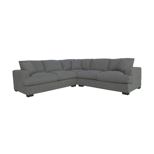 Hecate 4 Seater Corner Modular Fabric Sofa Lounge Light Grey