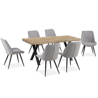 Helenium Set of 2 Dining Chair Grey 