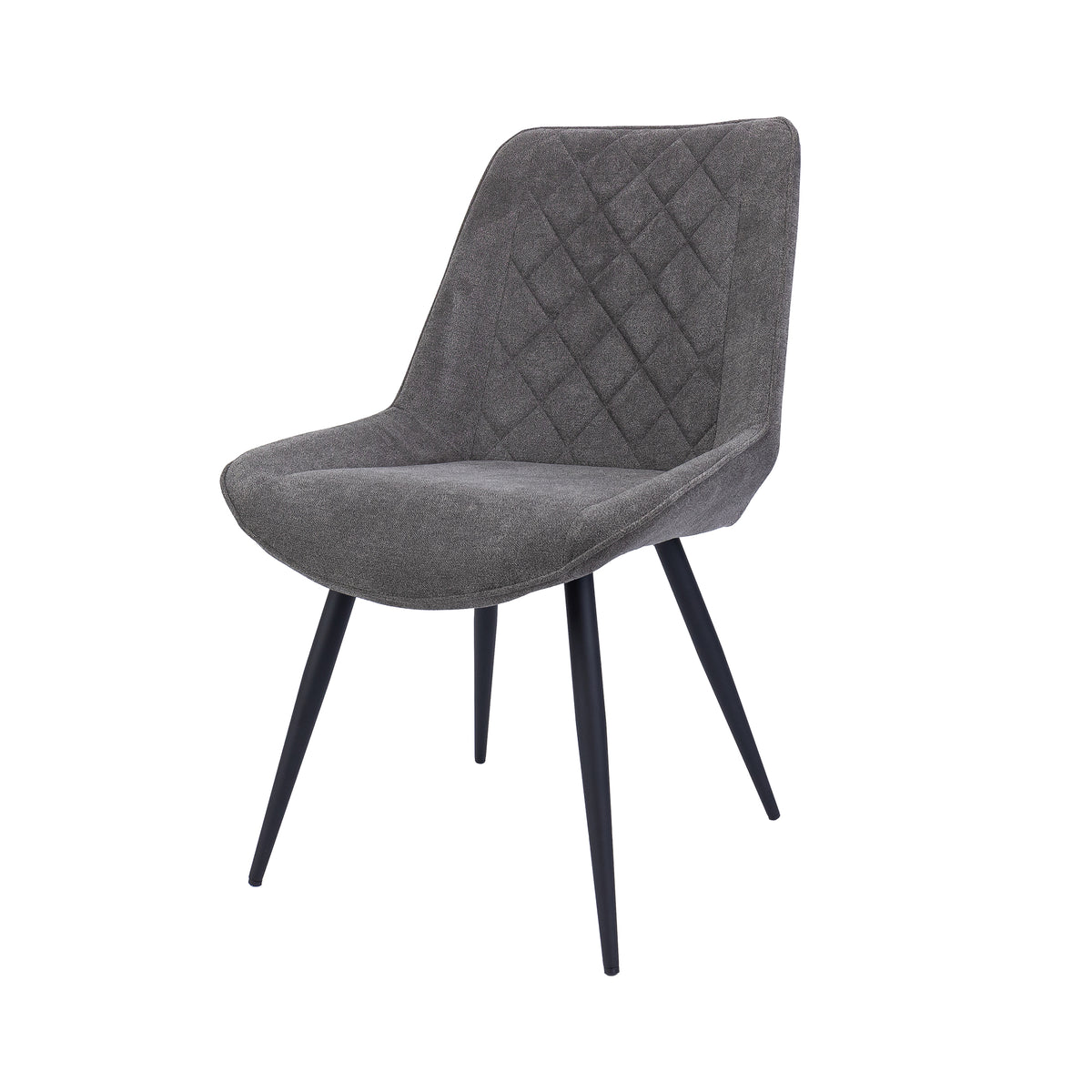 Helenium Set of 2 Dining Chair Dark Grey 