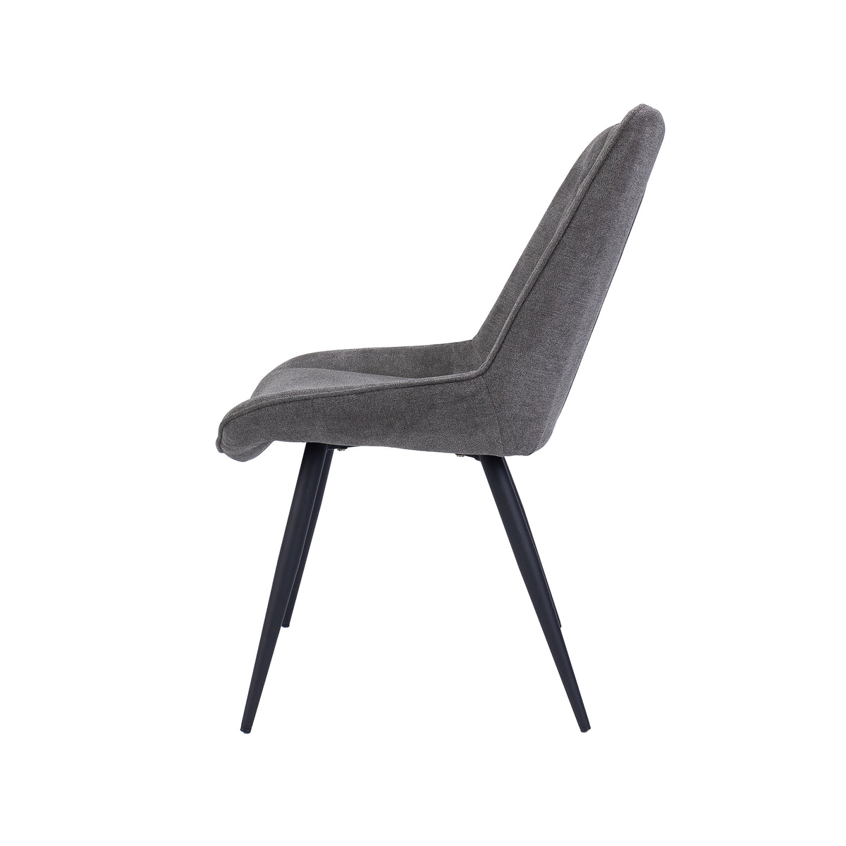 Helenium Set of 2 Dining Chair Dark Grey 