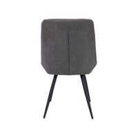 Helenium Set of 2 Dining Chair Dark Grey 