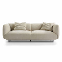 Henderson 3 Seater Chenille Sofa Natural