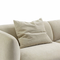 Henderson 3 Seater Chenille Sofa Natural