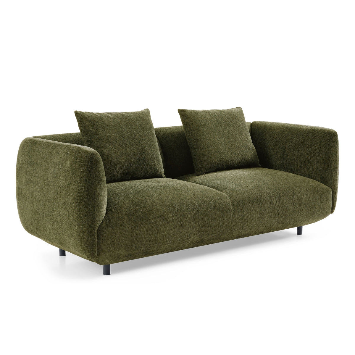 Henderson 4 Seater Chenille Sofa Green