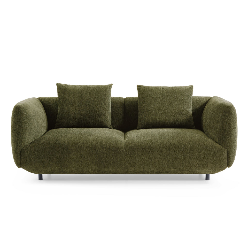 Henderson 4 Seater Chenille Sofa Green