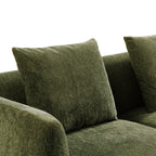 Henderson 4 Seater Chenille Sofa Green