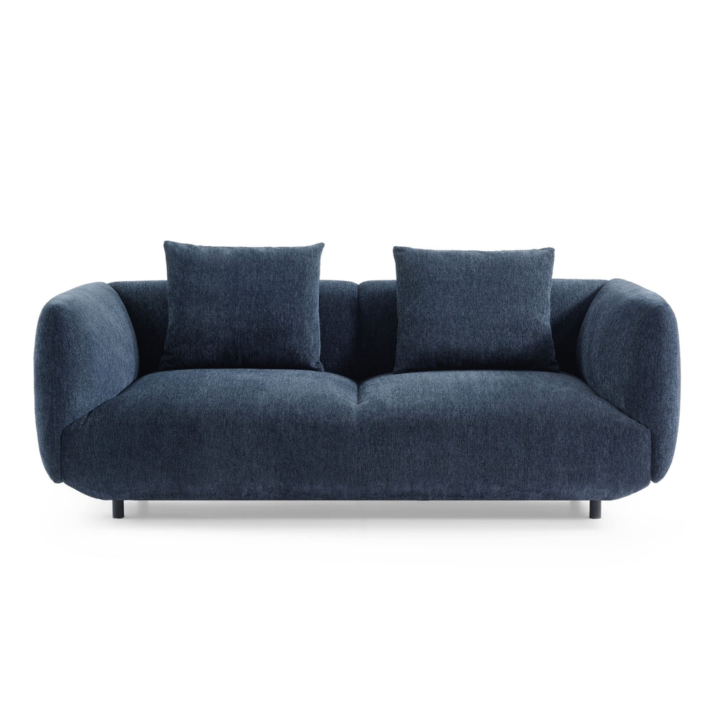 Henderson 4 Seater Chenille Sofa Navy