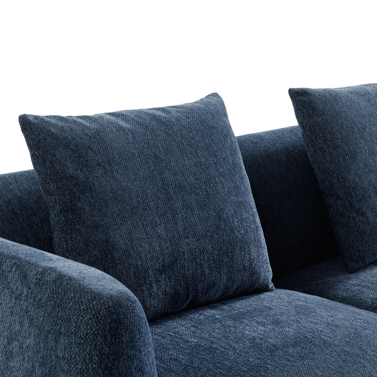 Henderson 4 Seater Chenille Sofa Navy