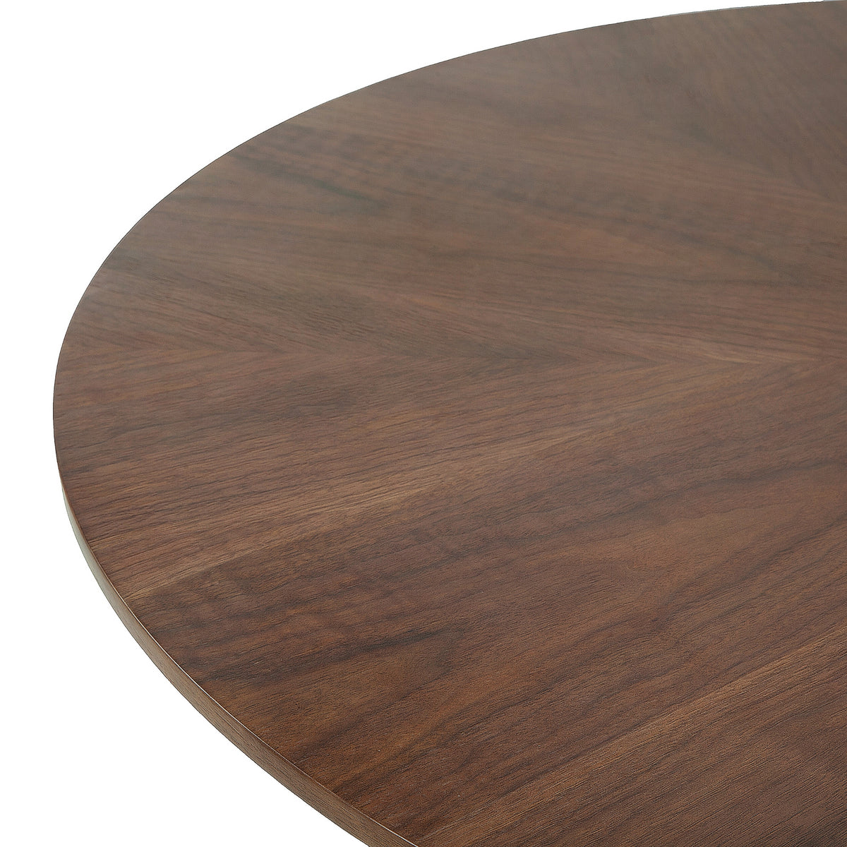 Henrik 130cm Round Dining Table Walnut