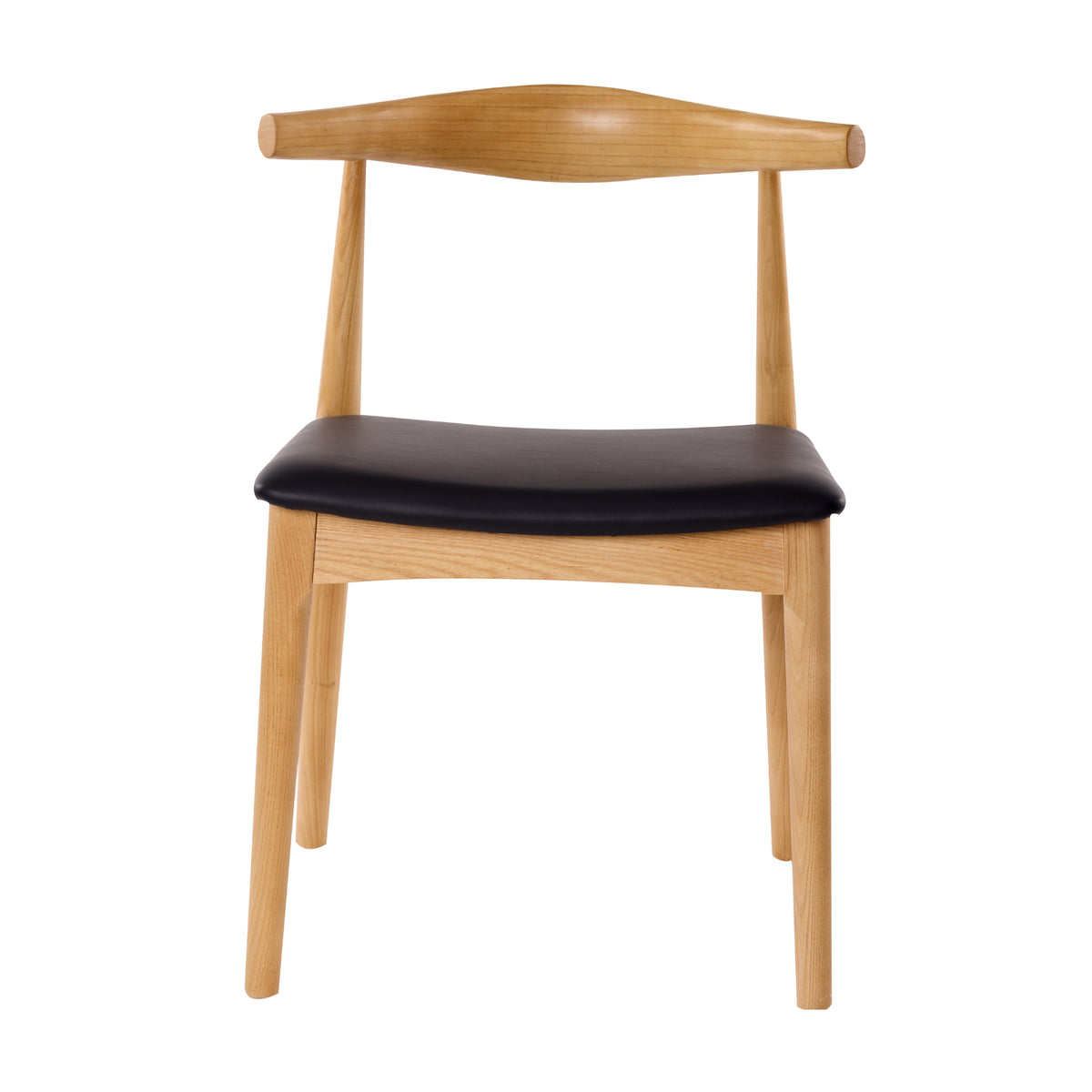 Henrik 2pc Set Dining Chair Replica Hans Wegner Elbow Solid Ash Timber Natural