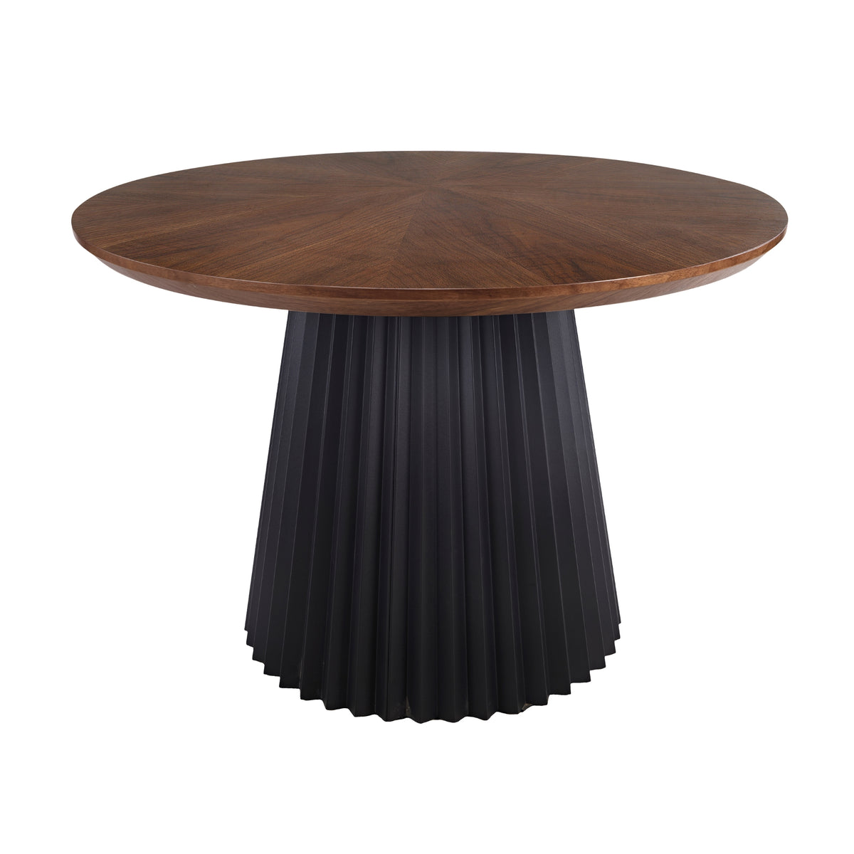 Henrik 7pc Set Round Dining Table Fabric Chair