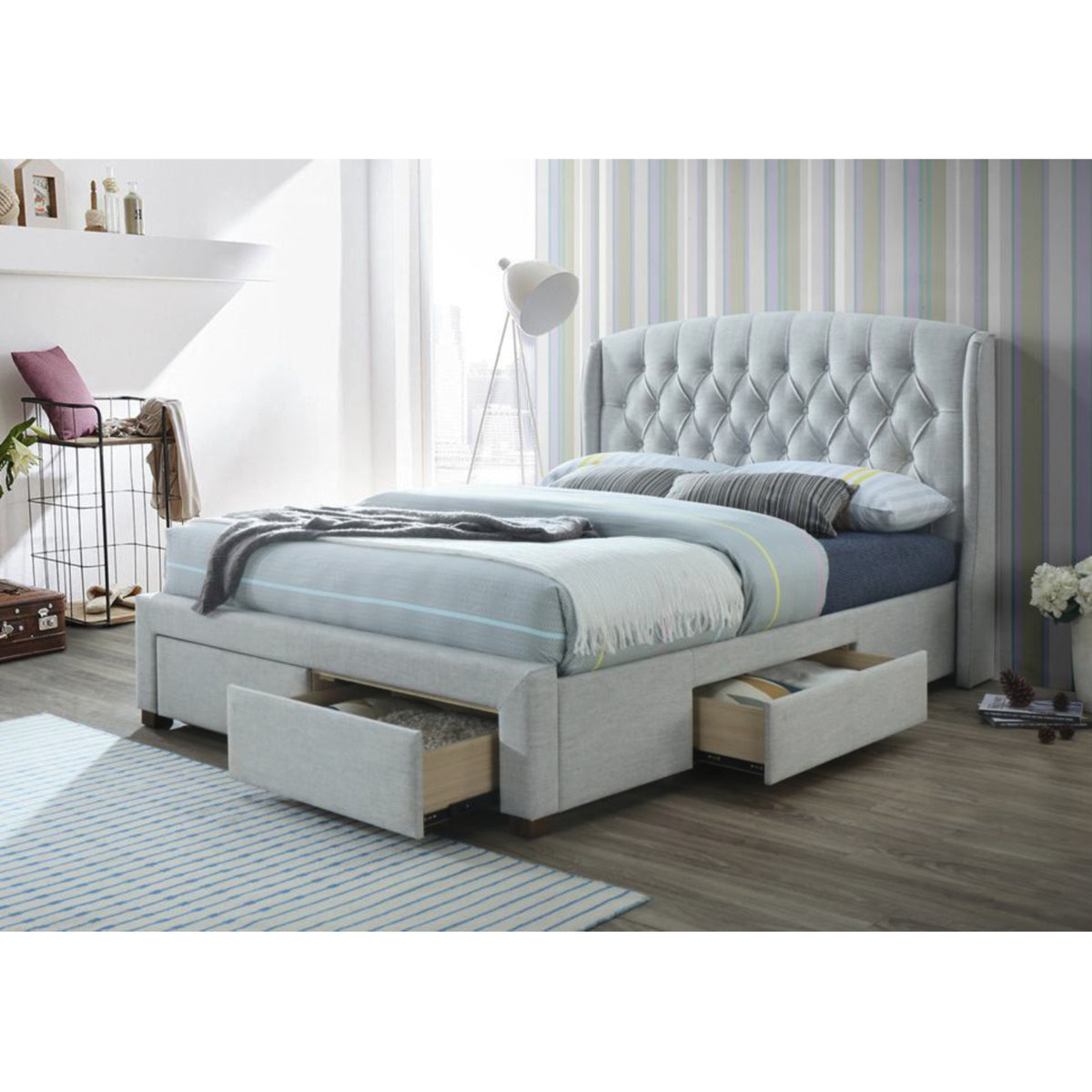 Honeydew Bed Frame Beige King 