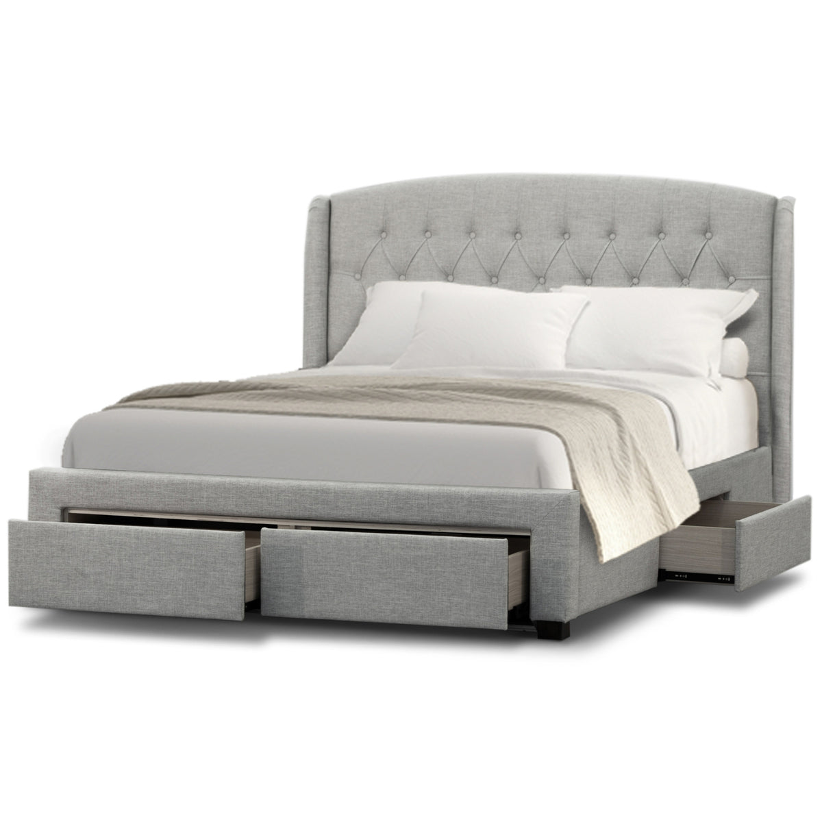 Honeydew Bed Frame Beige King 
