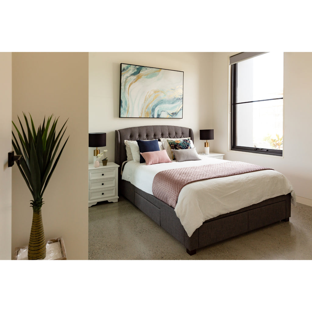 Honeydew Bed Frame Grey King 
