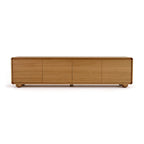 Hudson Jenny 220cm ETU Entertainment TV Unit Natural, front view on a white background