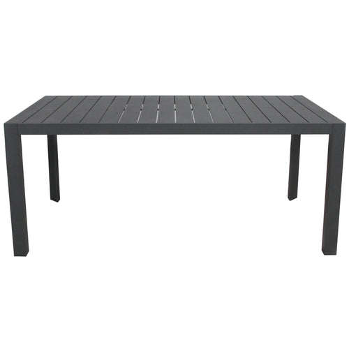 Iberia 178cm Outdoor Dining Table Charcoal 