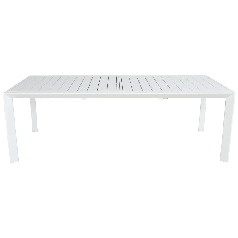 Iberia 230-345cm Outdoor Extensible Dining Table White 