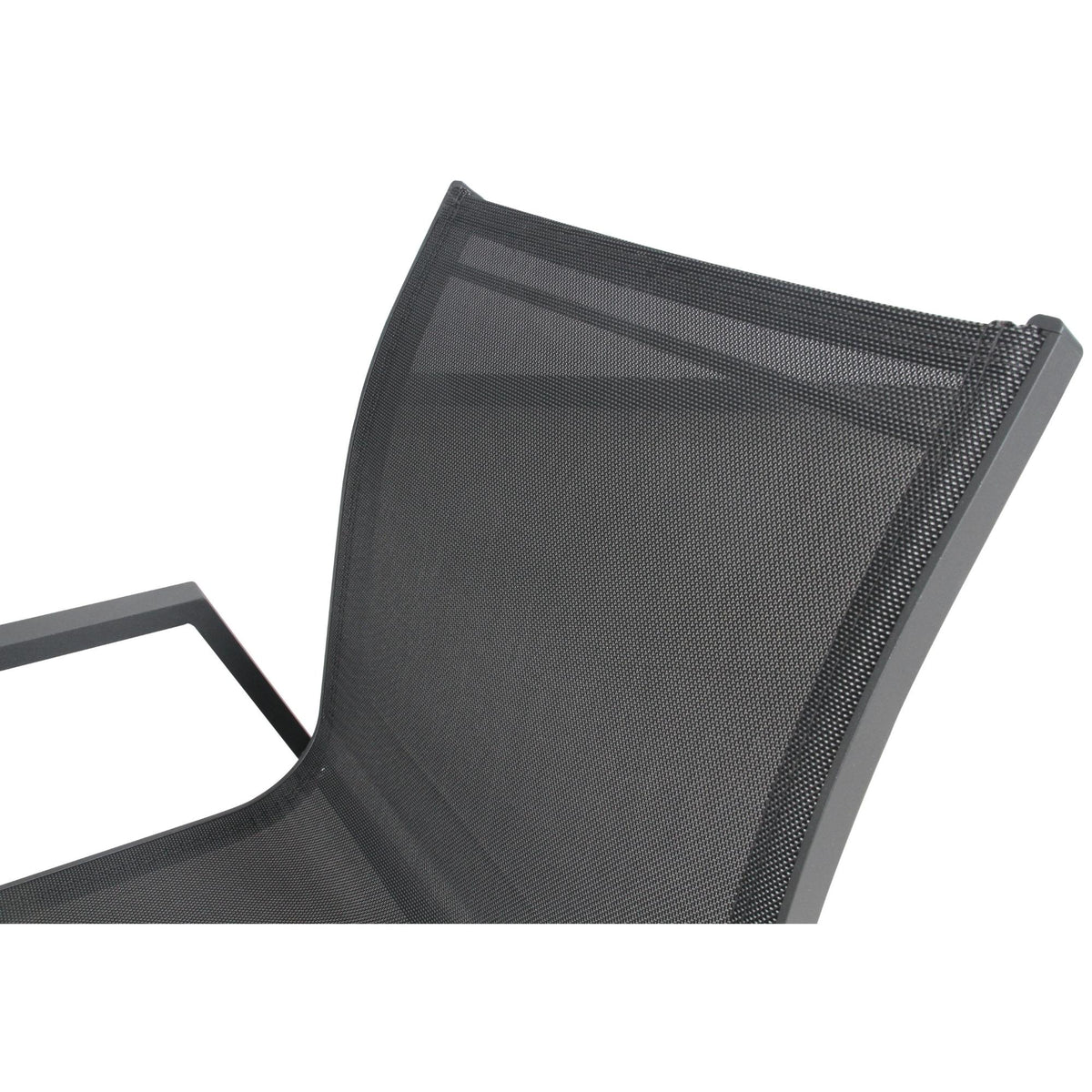 Iberia 2pc Set Outdoor Dining Chair Charcoal 