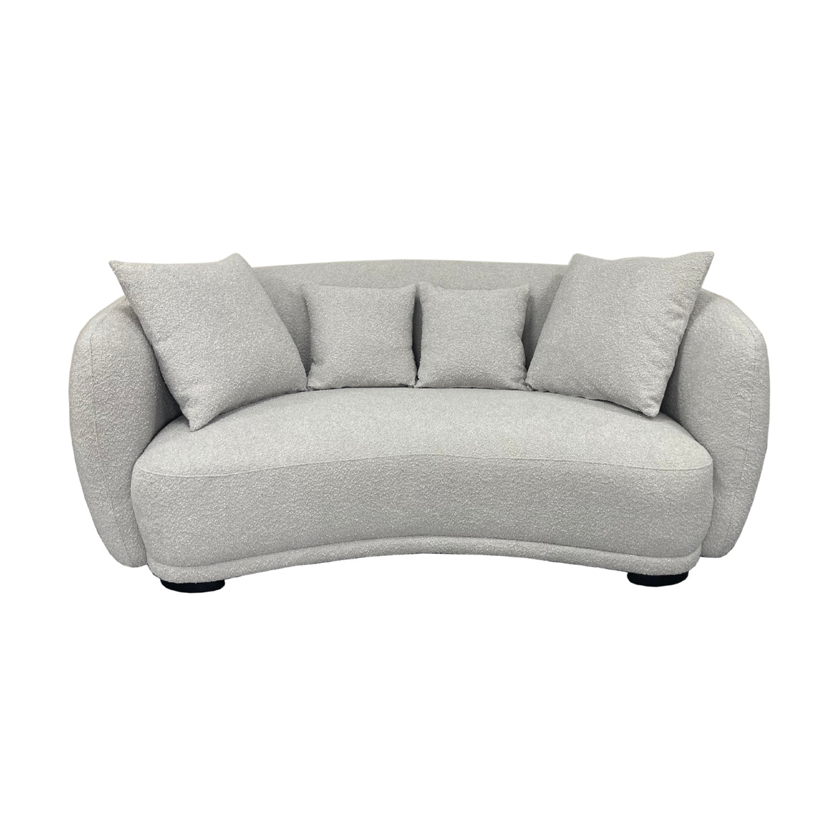 Ibiza 2.5 Seater Sofa Boucle Fabric Lounge Light Grey