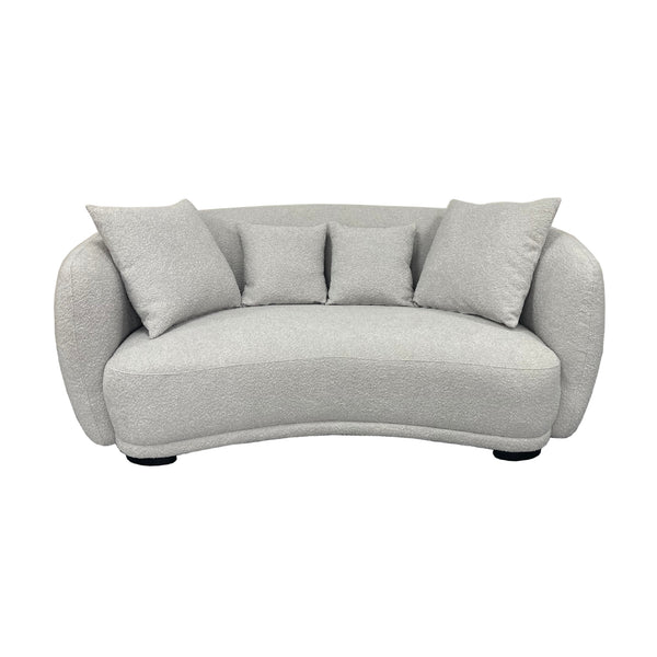 Ibiza 2.5 Seater Sofa Boucle Fabric Lounge Light Grey