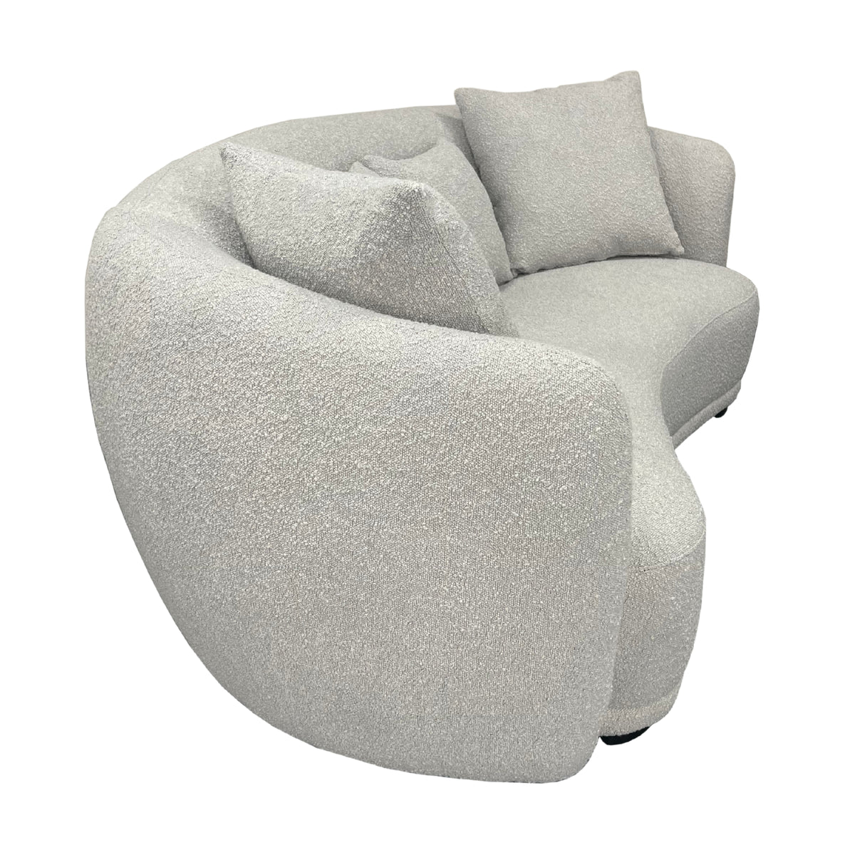 Ibiza 2.5 Seater Sofa Boucle Fabric Lounge Light Grey