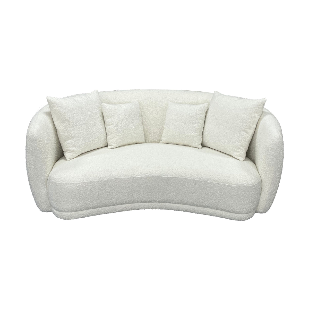 Ibiza 2.5 Seater Sofa Boucle Fabric Lounge White