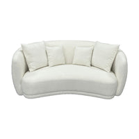 Ibiza 2.5 Seater Sofa Boucle Fabric Lounge White