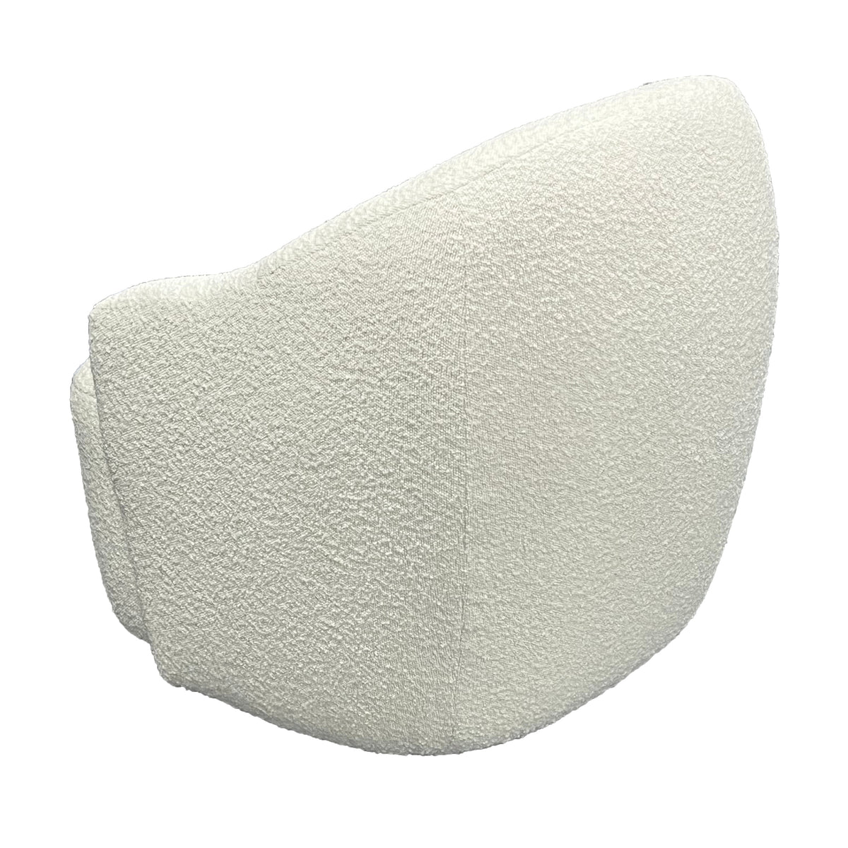 Ibiza Swivel Armchair Boucle Fabric Chair White