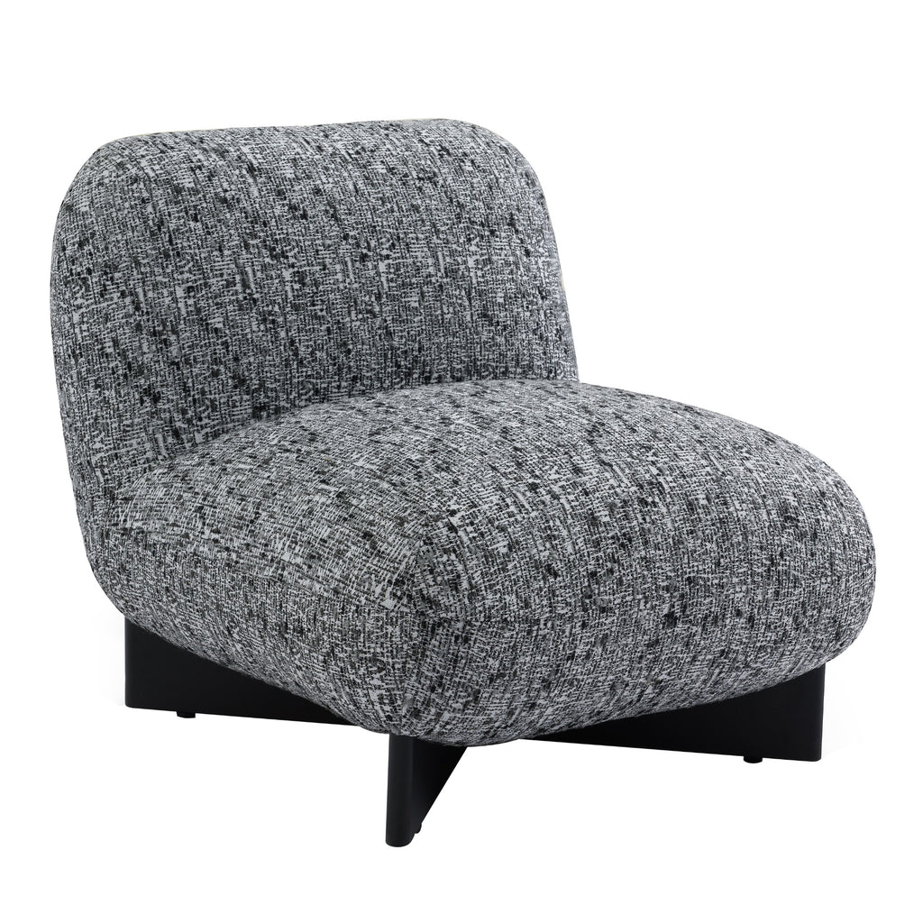 Ina Occasional Chenille Chair Black