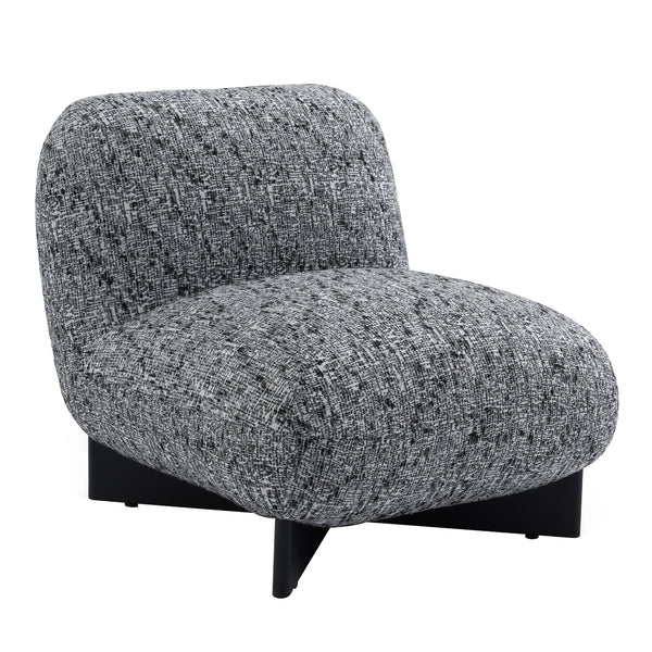 Ina Occasional Chenille Chair Black