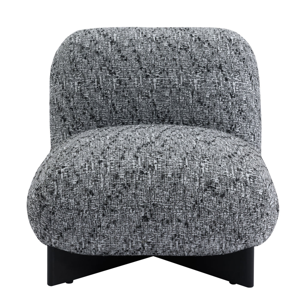 Ina Occasional Chenille Chair Black