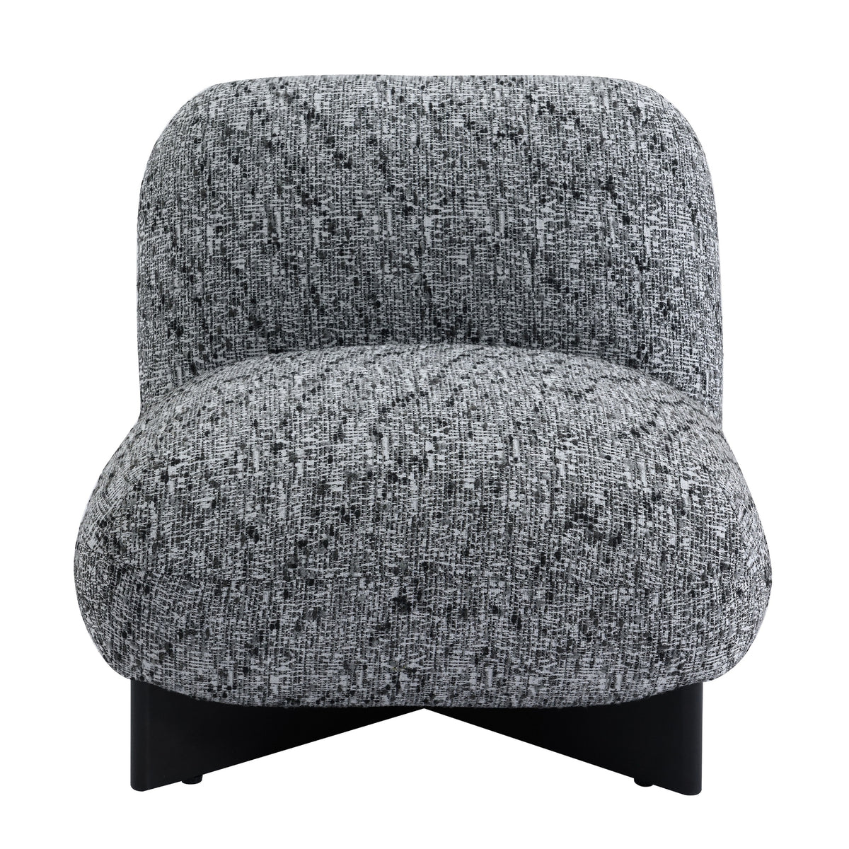 Ina Occasional Chenille Chair Black