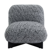 Ina Occasional Chenille Chair Black