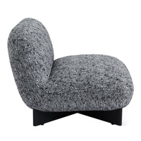 Ina Occasional Chenille Chair Black