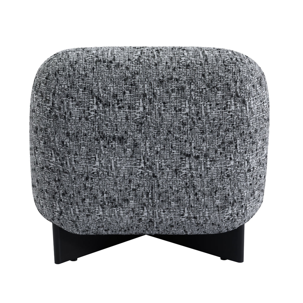 Ina Occasional Chenille Chair Black