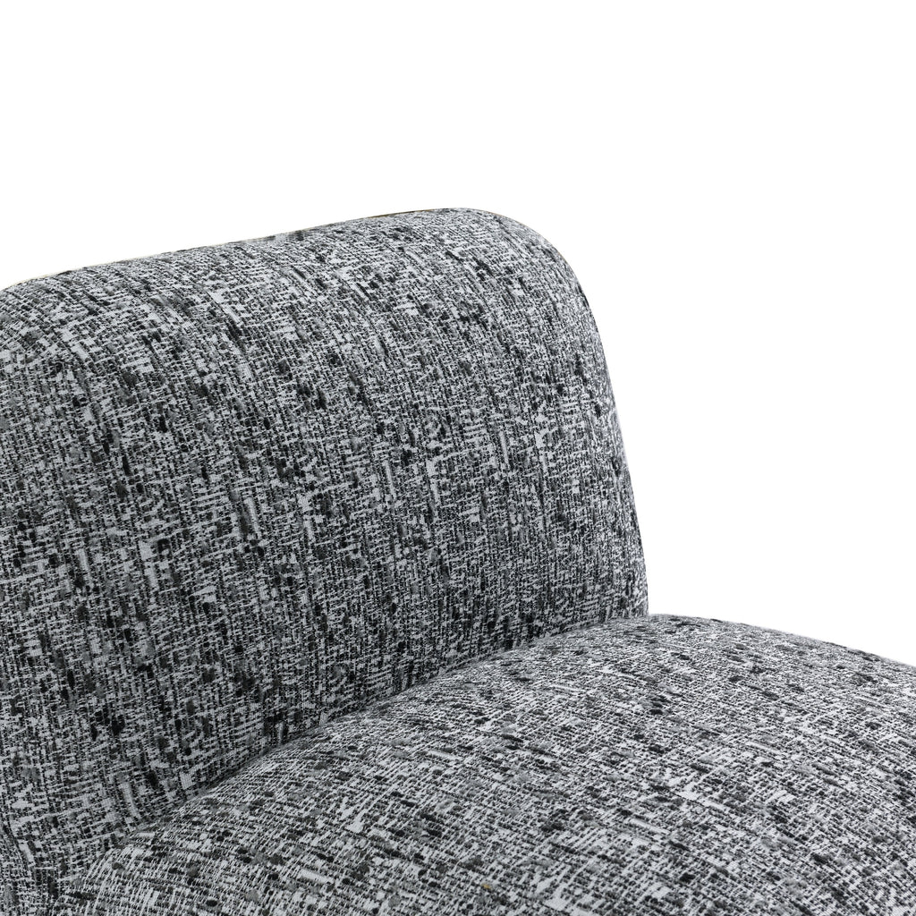Ina Occasional Chenille Chair Black