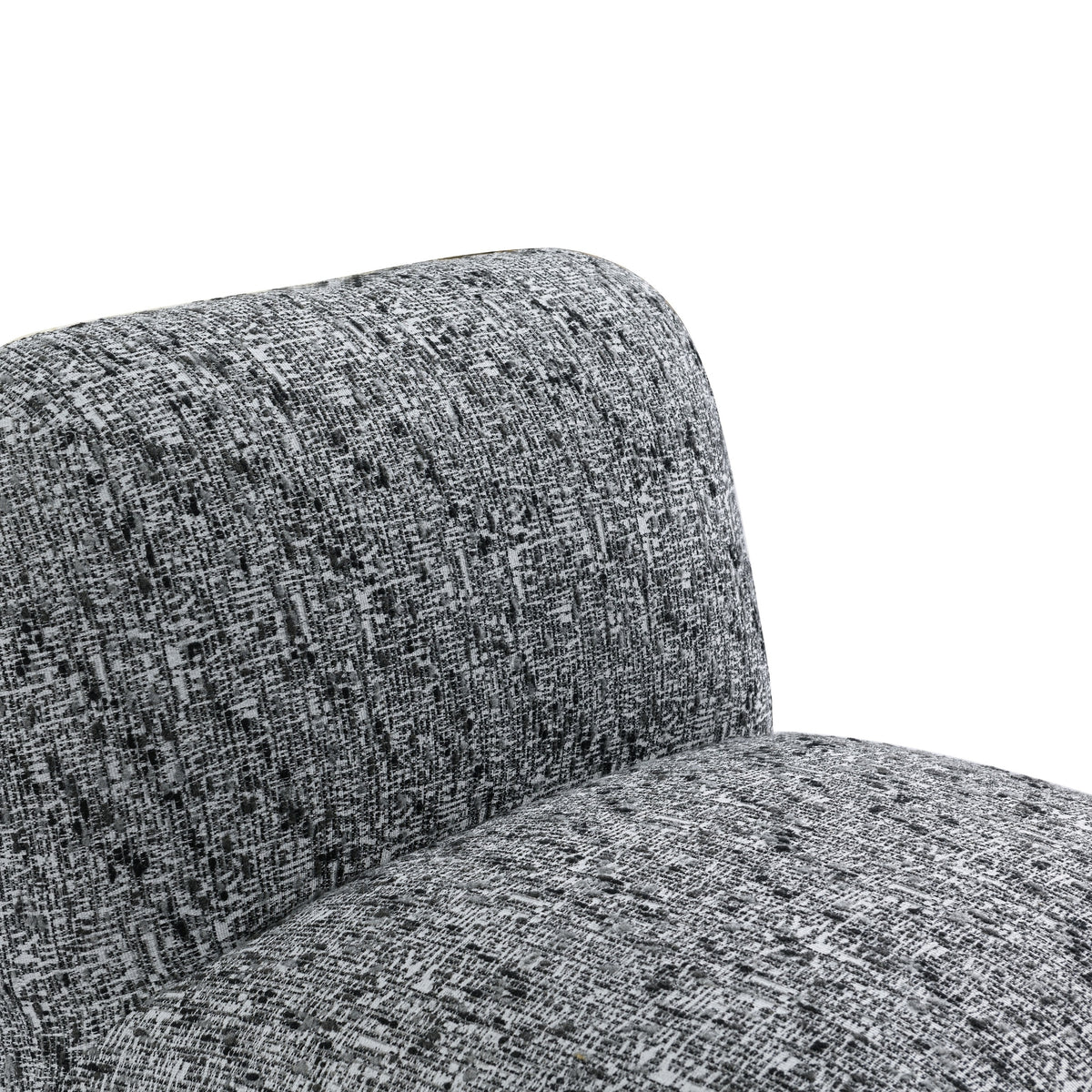 Ina Occasional Chenille Chair Black