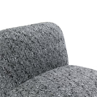 Ina Occasional Chenille Chair Black