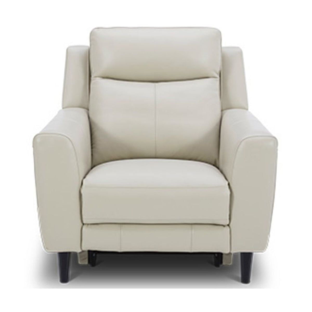Jakob 1 Seater Leather Electric Recliner Lounge Beige