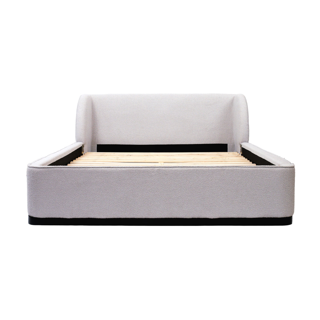 Jamar Fabric Bed Frame Grey Queen 