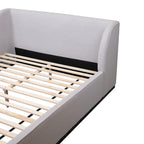 Jamar Fabric Bed Frame Grey Queen 