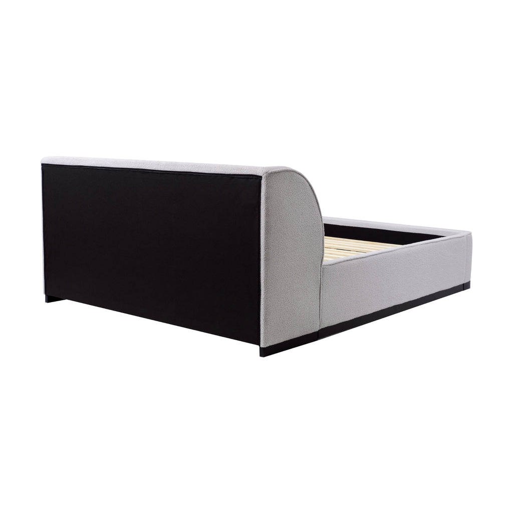 Jamar Fabric Bed Frame Grey Queen 