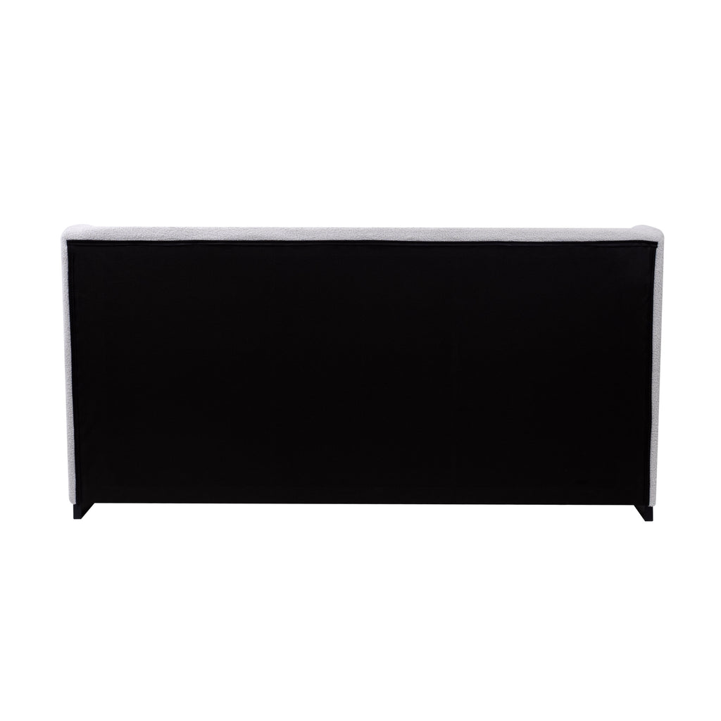 Jamar Fabric Bed Frame Grey Queen 