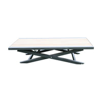Jane 140cm Outdoor Height Adjustable Aluminum Table Charcoal